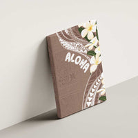 Aloha Hawaii Festive Canvas Wall Art Frangipani Lace Classic - Beige LT7 - Polynesian Pride