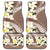 Aloha Hawaii Festive Car Mats Frangipani Lace Classic - Beige