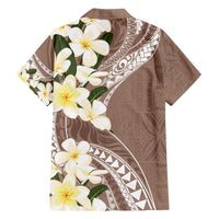 Aloha Hawaii Festive Hawaiian Shirt Frangipani Lace Classic - Beige LT7 - Polynesian Pride