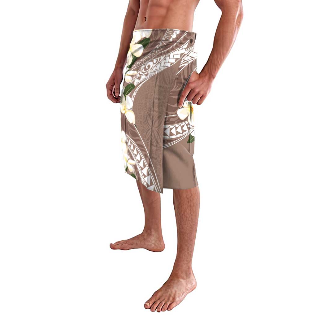 Aloha Hawaii Festive Lavalava Frangipani Lace Classic - Beige LT7 - Polynesian Pride