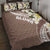 Aloha Hawaii Festive Quilt Bed Set Frangipani Lace Classic - Beige