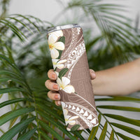 Aloha Hawaii Festive Skinny Tumbler Frangipani Lace Classic - Beige