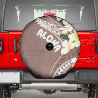 Aloha Hawaii Festive Spare Tire Cover Frangipani Lace Classic - Beige LT7 - Polynesian Pride