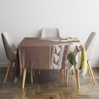 Aloha Hawaii Festive Tablecloth Frangipani Lace Classic - Beige LT7 - Polynesian Pride