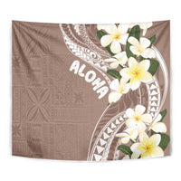 Aloha Hawaii Festive Tapestry Frangipani Lace Classic - Beige