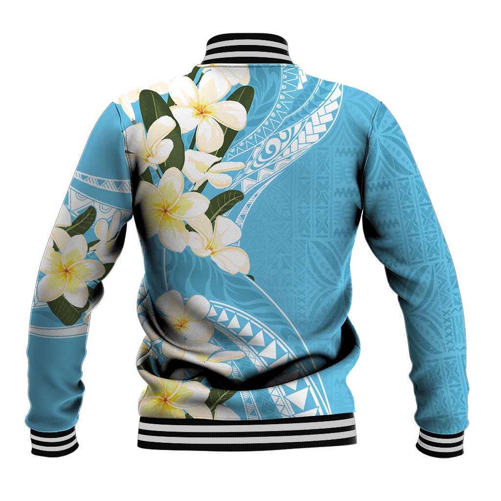 Aloha Hawaii Festive Baseball Jacket Frangipani Lace Classic - Turquoise LT7 - Polynesian Pride