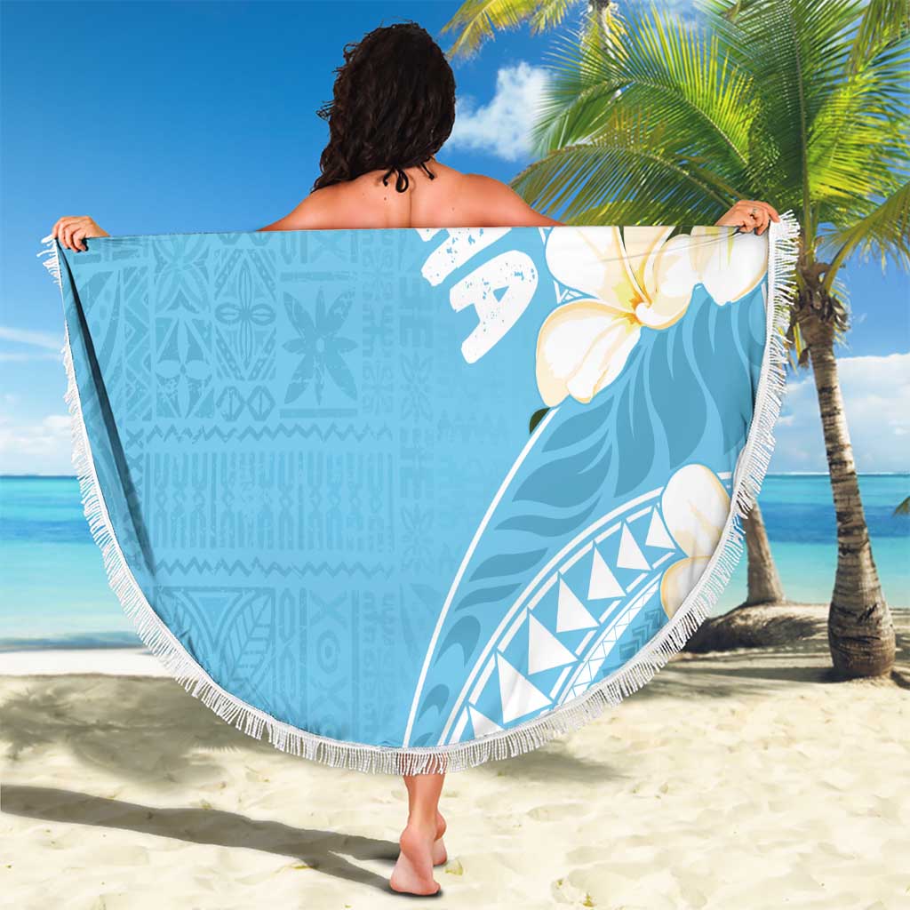Aloha Hawaii Festive Beach Blanket Frangipani Lace Classic - Turquoise LT7 - Polynesian Pride