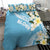 Aloha Hawaii Festive Bedding Set Frangipani Lace Classic - Turquoise