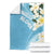 Aloha Hawaii Festive Blanket Frangipani Lace Classic - Turquoise