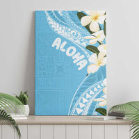 Aloha Hawaii Festive Canvas Wall Art Frangipani Lace Classic - Turquoise LT7 - Polynesian Pride