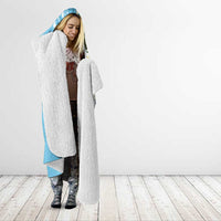 Aloha Hawaii Festive Hooded Blanket Frangipani Lace Classic - Turquoise LT7 - Polynesian Pride