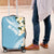 Aloha Hawaii Festive Luggage Cover Frangipani Lace Classic - Turquoise