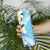 Aloha Hawaii Festive Skinny Tumbler Frangipani Lace Classic - Turquoise