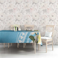 Aloha Hawaii Festive Tablecloth Frangipani Lace Classic - Turquoise LT7 - Polynesian Pride