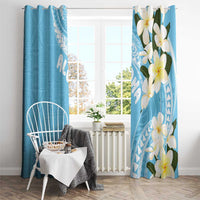 Aloha Hawaii Festive Window Curtain Frangipani Lace Classic - Turquoise LT7 - Polynesian Pride