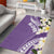 Aloha Hawaii Festive Area Rug Frangipani Lace Classic - Lavender