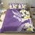 Aloha Hawaii Festive Bedding Set Frangipani Lace Classic - Lavender