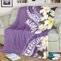Aloha Hawaii Festive Blanket Frangipani Lace Classic - Lavender LT7 - Polynesian Pride