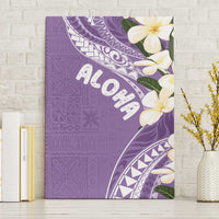 Aloha Hawaii Festive Canvas Wall Art Frangipani Lace Classic - Lavender LT7 Without Frame Lavender - Polynesian Pride