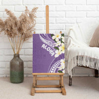 Aloha Hawaii Festive Canvas Wall Art Frangipani Lace Classic - Lavender LT7 - Polynesian Pride