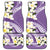 Aloha Hawaii Festive Car Mats Frangipani Lace Classic - Lavender