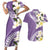 Aloha Hawaii Festive Couples Matching Short Sleeve Bodycon Dress and Hawaiian Shirt Frangipani Lace Classic - Lavender LT7