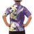 Aloha Hawaii Festive Family Matching Mermaid Dress and Hawaiian Shirt Frangipani Lace Classic - Lavender