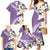 Aloha Hawaii Festive Family Matching Mermaid Dress and Hawaiian Shirt Frangipani Lace Classic - Lavender