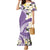 Aloha Hawaii Festive Family Matching Mermaid Dress and Hawaiian Shirt Frangipani Lace Classic - Lavender