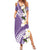 Aloha Hawaii Festive Family Matching Summer Maxi Dress and Hawaiian Shirt Frangipani Lace Classic - Lavender