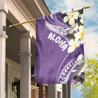Aloha Hawaii Festive Garden Flag Frangipani Lace Classic - Lavender LT7 House Flag Lavender - Polynesian Pride