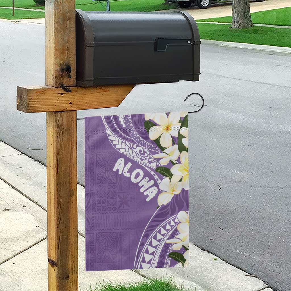 Aloha Hawaii Festive Garden Flag Frangipani Lace Classic - Lavender LT7 - Polynesian Pride