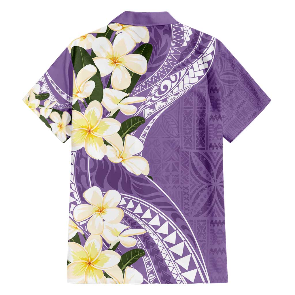 Aloha Hawaii Festive Hawaiian Shirt Frangipani Lace Classic - Lavender LT7 - Polynesian Pride