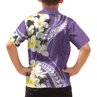 Aloha Hawaii Festive Hawaiian Shirt Frangipani Lace Classic - Lavender LT7 - Polynesian Pride