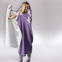 Aloha Hawaii Festive Hooded Blanket Frangipani Lace Classic - Lavender LT7 - Polynesian Pride