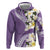 Aloha Hawaii Festive Hoodie Frangipani Lace Classic - Lavender