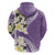 Aloha Hawaii Festive Hoodie Frangipani Lace Classic - Lavender