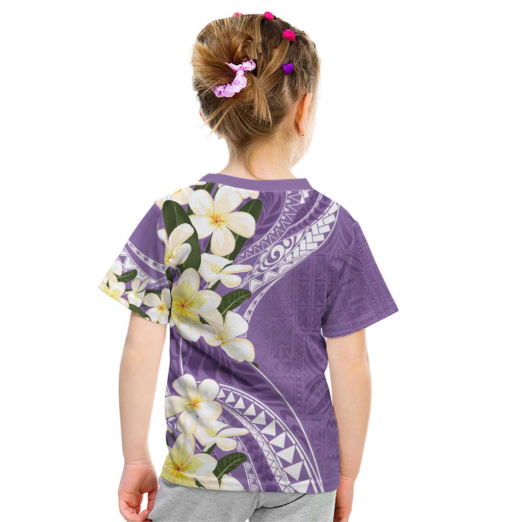 Aloha Hawaii Festive Kid T Shirt Frangipani Lace Classic - Lavender