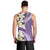 Aloha Hawaii Festive Men Tank Top Frangipani Lace Classic - Lavender