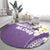 Aloha Hawaii Festive Round Carpet Frangipani Lace Classic - Lavender