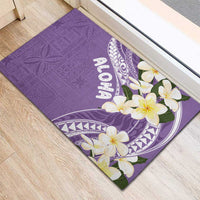 Aloha Hawaii Festive Rubber Doormat Frangipani Lace Classic - Lavender LT7 - Polynesian Pride