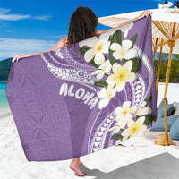 Aloha Hawaii Festive Sarong Frangipani Lace Classic - Lavender