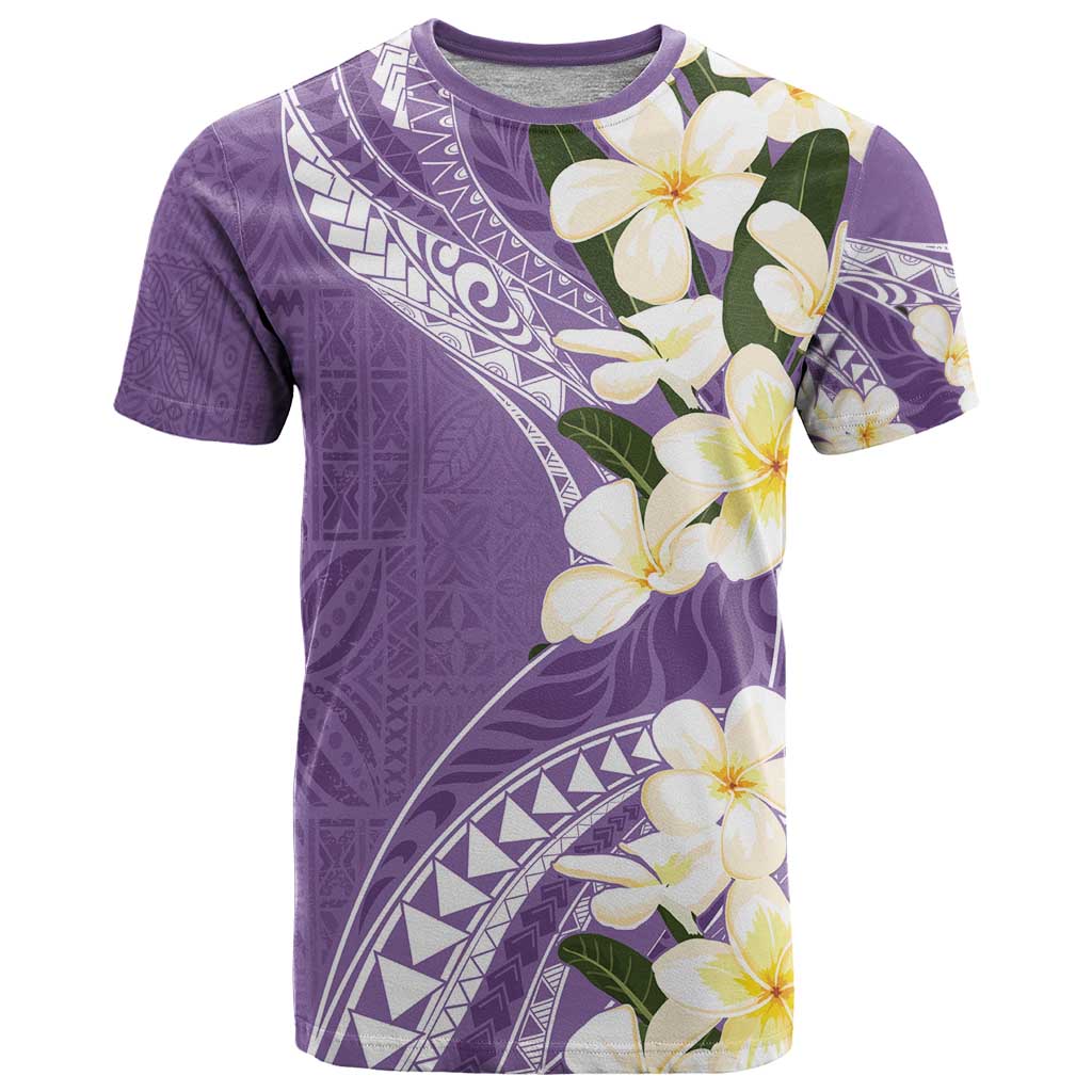 Aloha Hawaii Festive T Shirt Frangipani Lace Classic - Lavender