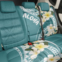 Aloha Hawaii Festive Back Car Seat Cover Frangipani Lace Classic - Teal LT7 - Polynesian Pride