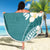 Aloha Hawaii Festive Beach Blanket Frangipani Lace Classic - Teal