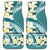 Aloha Hawaii Festive Car Mats Frangipani Lace Classic - Teal