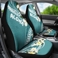 Aloha Hawaii Festive Car Seat Cover Frangipani Lace Classic - Teal