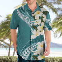 Aloha Hawaii Festive Hawaiian Shirt Frangipani Lace Classic - Teal LT7 - Polynesian Pride