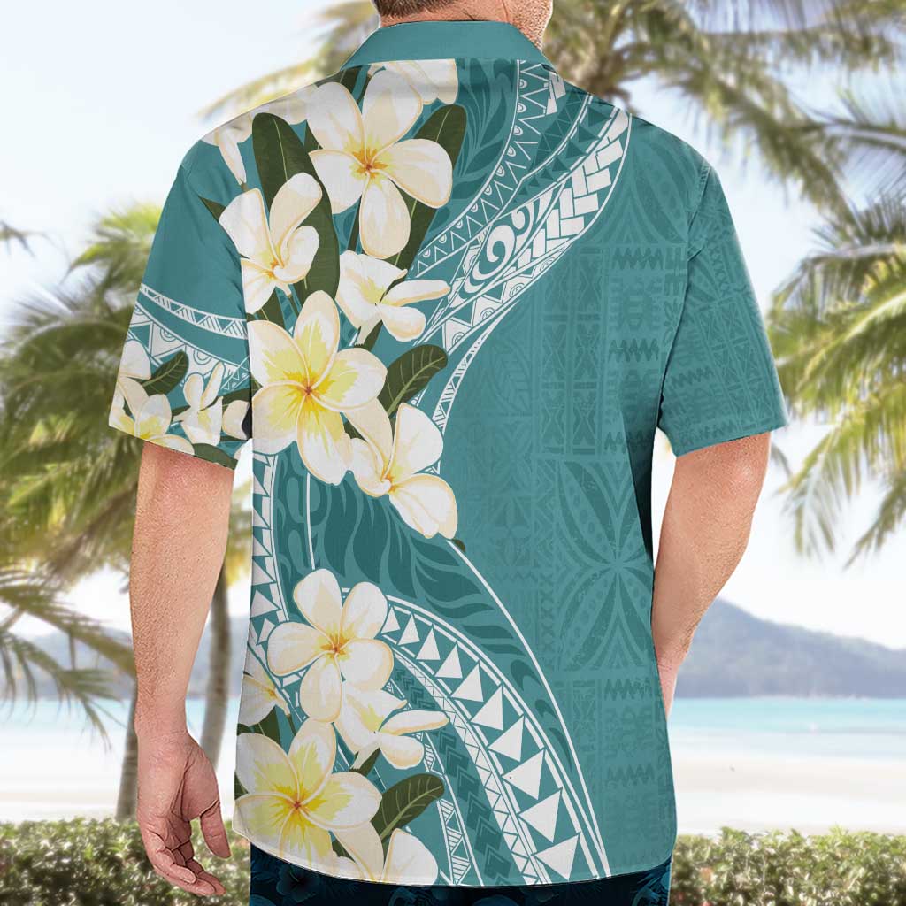 Aloha Hawaii Festive Hawaiian Shirt Frangipani Lace Classic - Teal LT7 - Polynesian Pride