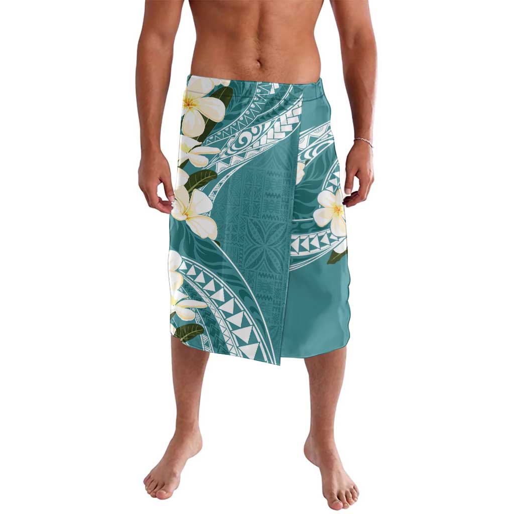 Aloha Hawaii Festive Lavalava Frangipani Lace Classic - Teal